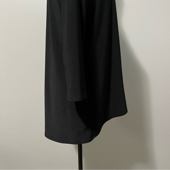 Pretty Woman Round Neck 3/4 Sleeve Black Tunic - Picture 6 of 10